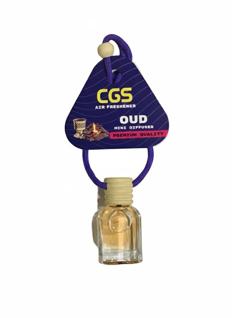 معطر سيارة معلق CGS برائحة العود بتصميم غطاء خشبي فاخر